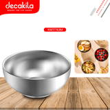 Decakila Cookware & Bakeware Decakila 13.7 x 5.8cm Stainless steel bowl - KMTT153M