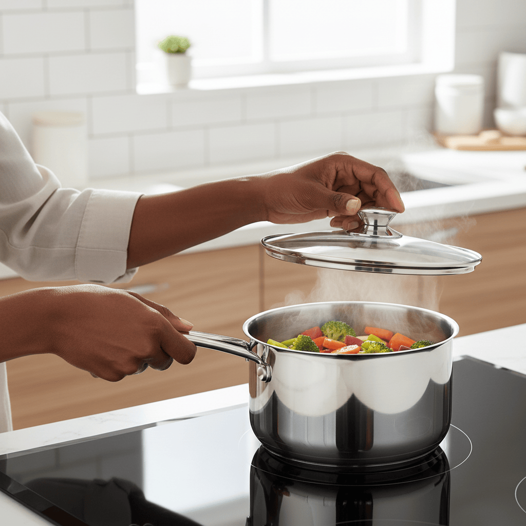Decakila Kitchen Utensils Decakila 16 x 9cm Stainless Steel Sauce Pan - KMEP041M