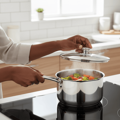 Decakila Kitchen Utensils Decakila 16 x 9cm Stainless Steel Sauce Pan - KMEP041M