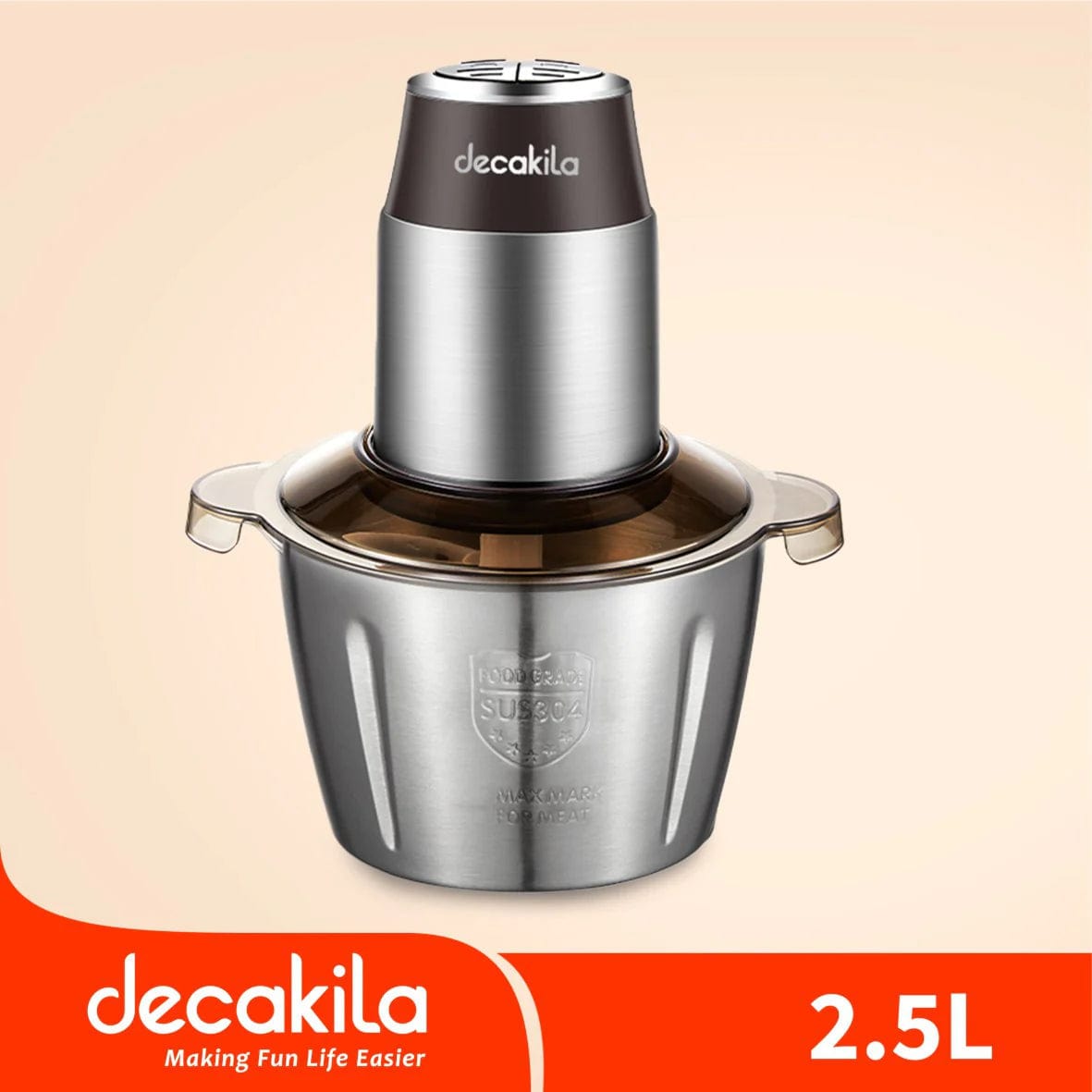 Decakila Kitchen Appliances Decakila 2.5L Electric Chopper 350W - KEMG016M