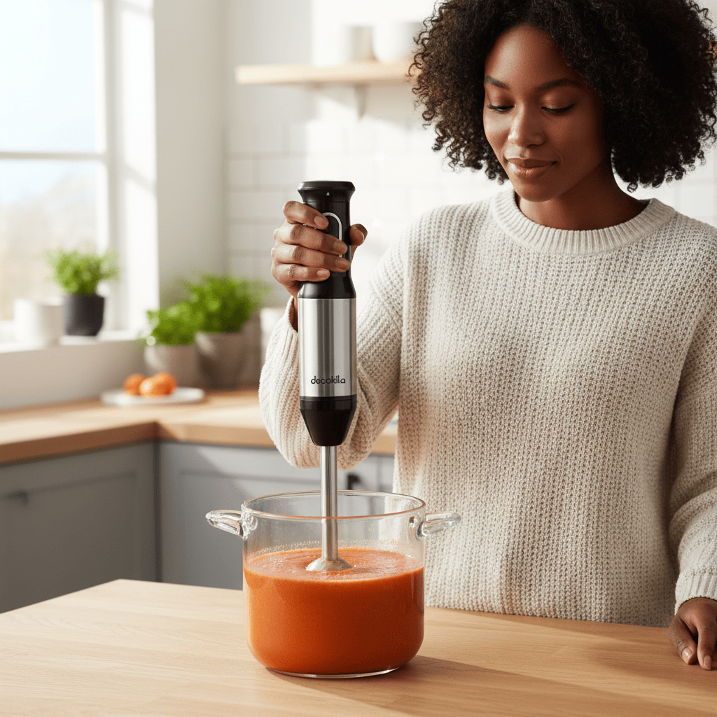 Decakila Kitchen Appliances Decakila 2-in-1 Hand Blender with Stainless Steel Mixing Rod & Variable Speed Control 1200W – KEJB039M