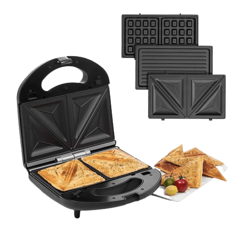 Decakila Kitchen Appliances Decakila 3 in 1 Work Led Sandwich Maker 750W - KEEC048M