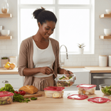 Decakila Kitchen Appliances Decakila 3-Piece Food Container Set with Airtight Lids - KMTT122L