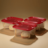 Decakila Kitchen Appliances Decakila 3-Piece Food Container Set with Airtight Lids - KMTT122L