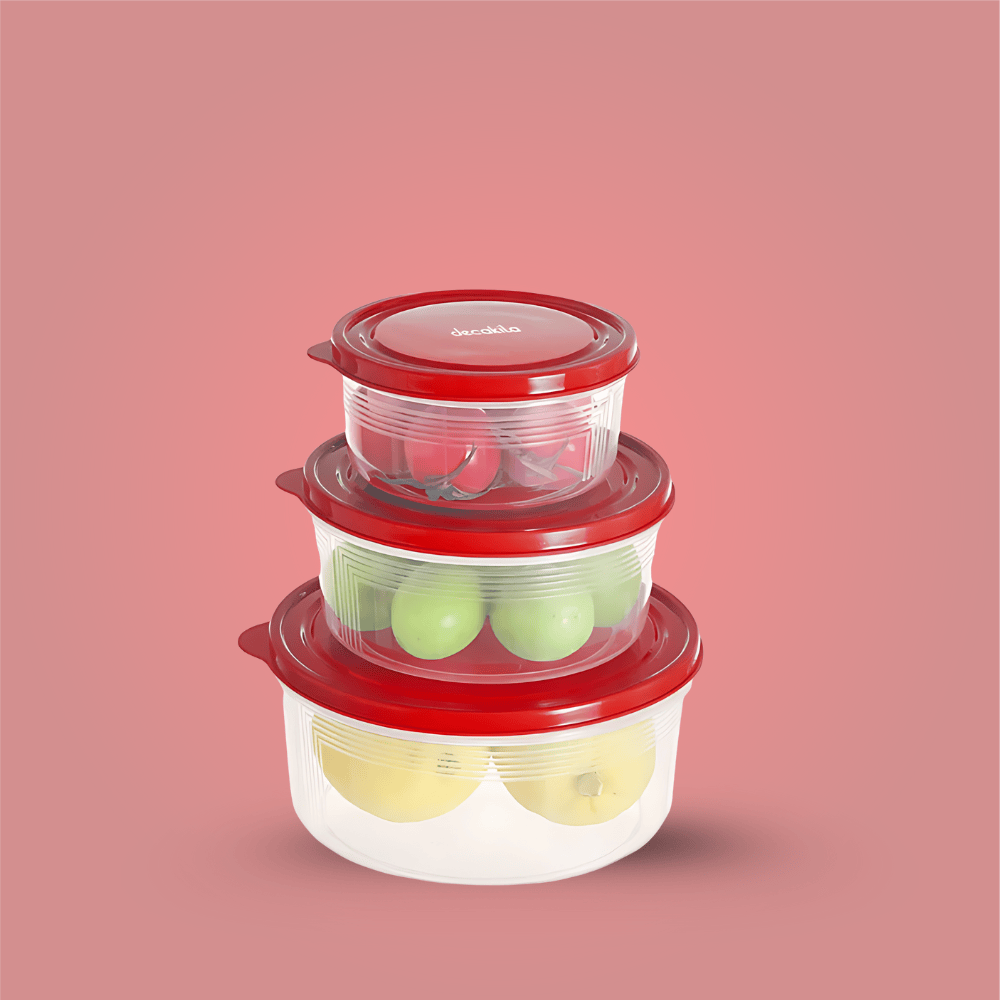 Decakila Cookware & Bakeware Decakila 3 Pieces Food Storage Container Set - KMTT121R