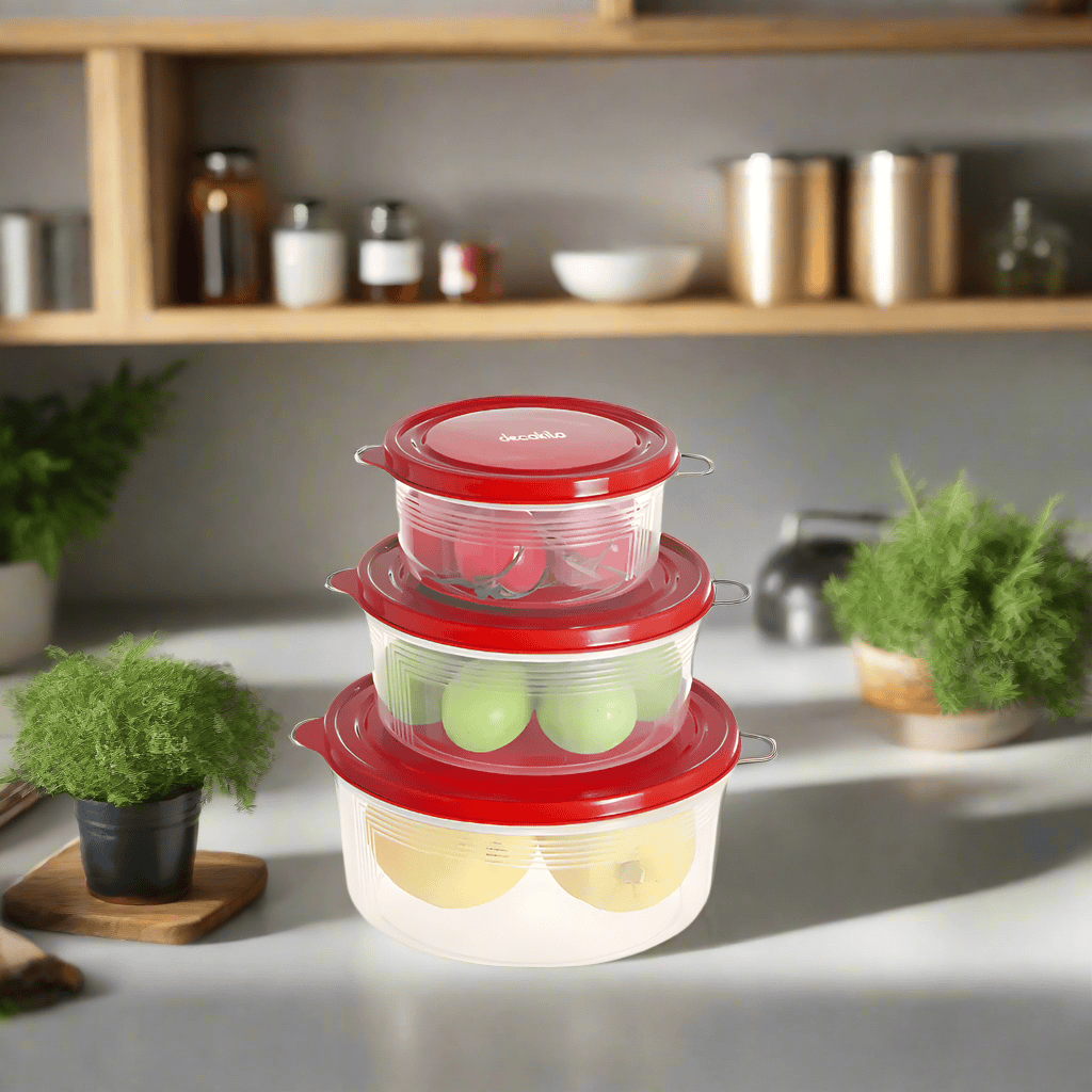 Decakila Cookware & Bakeware Decakila 3 Pieces Food Storage Container Set - KMTT121R