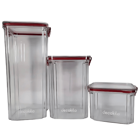 Decakila Cookware & Bakeware Decakila 3 Pieces Set of Sealed Food Container - KMTT125W