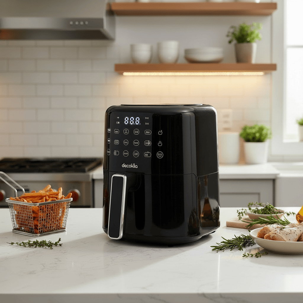 Decakila Kitchen Appliances Decakila 4.5L Black Digital Air Fryer 1400W - KEEC100B