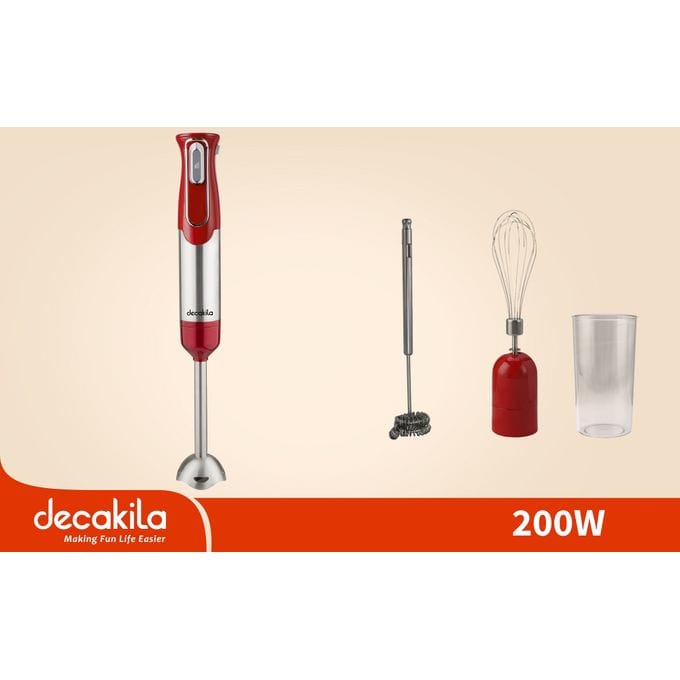 Decakila Kitchen Appliances Decakila 4 in 1 Cordless Hand Blender Set 100W - KMJB024R