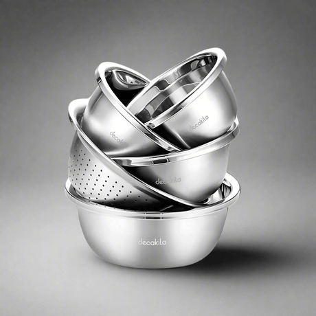 Decakila Bathroom Sink Decakila 5 Pieces Kitchen Basin Set - KMTT148M