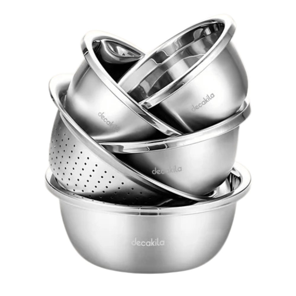 Decakila Bathroom Sink Decakila 5 Pieces Kitchen Basin Set - KMTT148M