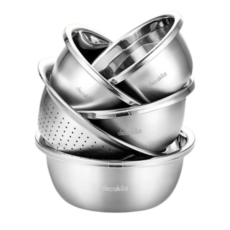 Decakila Bathroom Sink Decakila 5 Pieces Kitchen Basin Set - KMTT148M