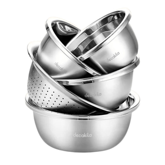 Decakila Bathroom Sink Decakila 5 Pieces Kitchen Basin Set - KMTT148M