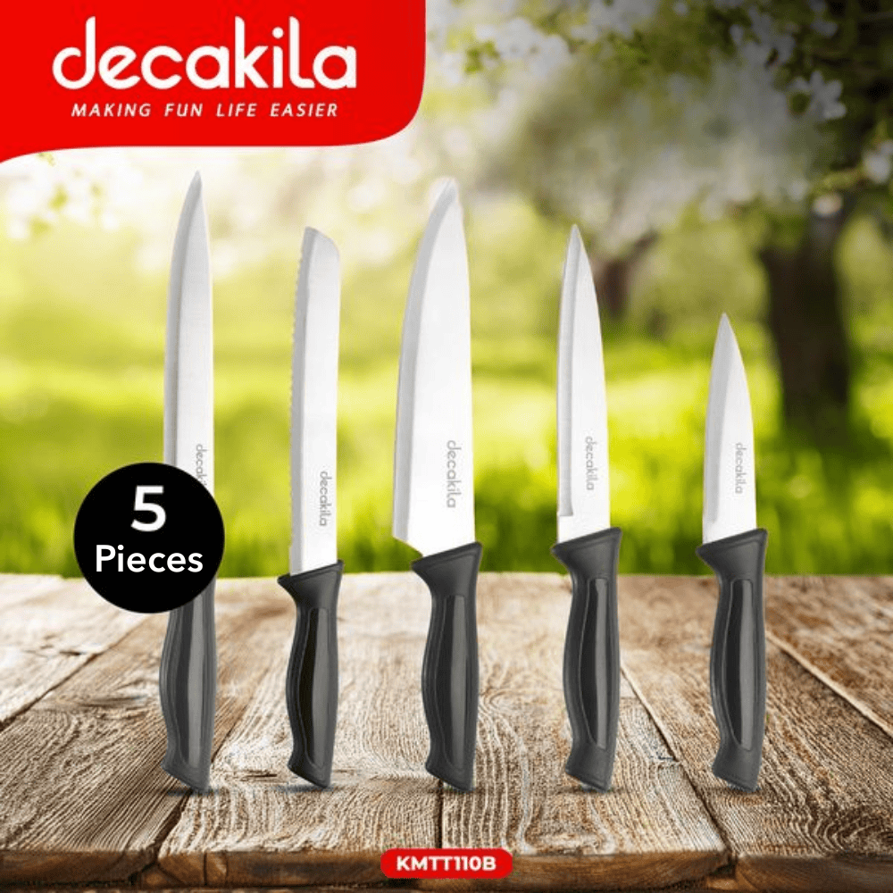 Decakila Kitchen Tools & Accessories Decakila 5 Pieces Kitchen Knife Set - KMTT110B