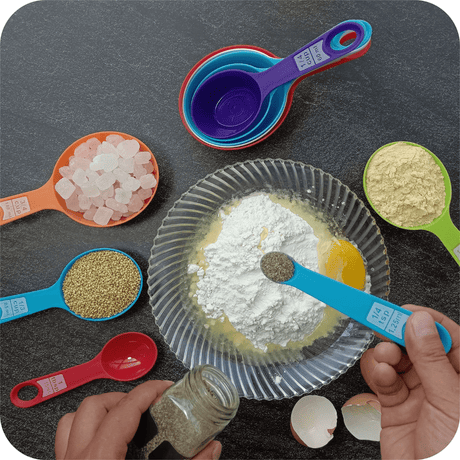 Decakila Kitchen Tools & Accessories Decakila 5 Pieces Plastic Measuring Spoon - KMTT070B