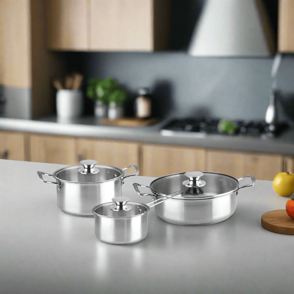 Decakila Kitchen Utensils Decakila 6 Pieces Stainless Steel Cookware Set - KMEP049M