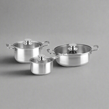 Decakila Kitchen Utensils Decakila 6 Pieces Stainless Steel Cookware Set - KMEP049M