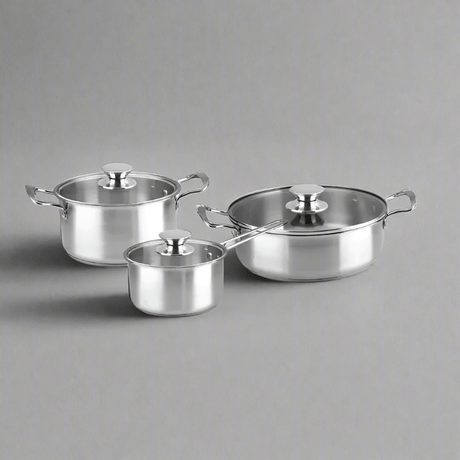 Decakila Kitchen Utensils Decakila 6 Pieces Stainless Steel Cookware Set - KMEP049M