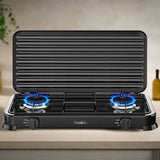 Decakila Kitchen Appliances Decakila Double Burner Gas Stove - KMGS008B