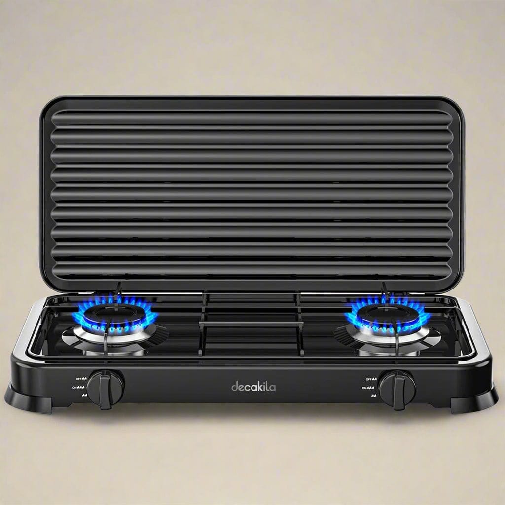 Decakila Kitchen Appliances Decakila Double Burner Gas Stove - KMGS008B