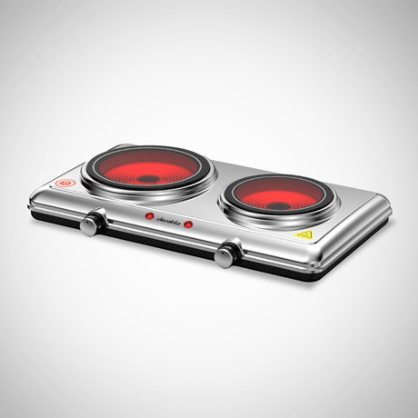 Decakila Kitchen Appliances Decakila Double Ceramic Hot Plate 1200W - KECC013M