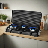 Decakila Kitchen Appliances Decakila Triple Burner Gas Stove - KMGS009B