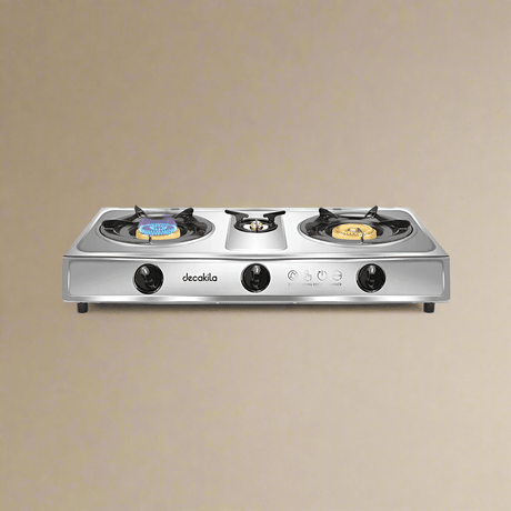 Decakila Kitchen Appliances Decakila Triple Burner Table Top Gas Stove - KMGS014M