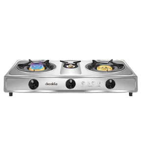 Decakila Kitchen Appliances Decakila Triple Burner Table Top Gas Stove - KMGS014M