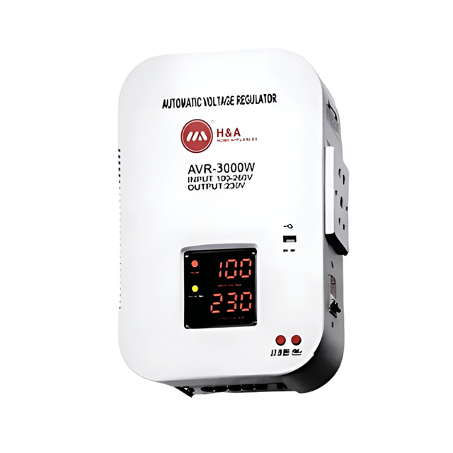 Decakila Power Management & Protection H&A 3000W Digital Wall-Mounted Voltage Regulator Stabilizer - H&A-WM-3000W