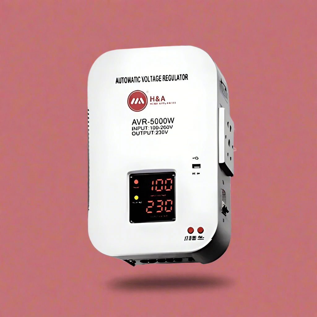 Decakila Power Management & Protection H&A 5000W Digital Wall-Mounted Voltage Regulator Stabilizer - H&A-WM-5000W