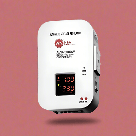 Decakila Power Management & Protection H&A 5000W Digital Wall-Mounted Voltage Regulator Stabilizer - H&A-WM-5000W