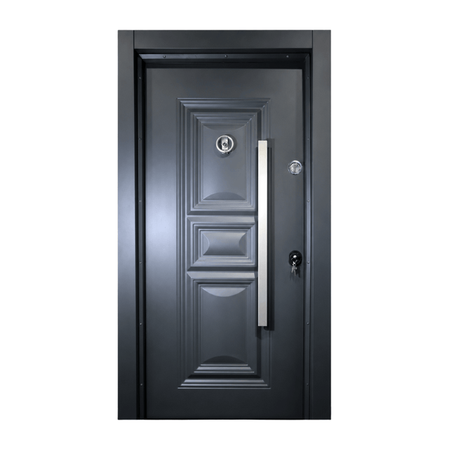 Decordin Security & Entrance Doors Full-Metal All-Weather Security Entrance Door with Mono Lock