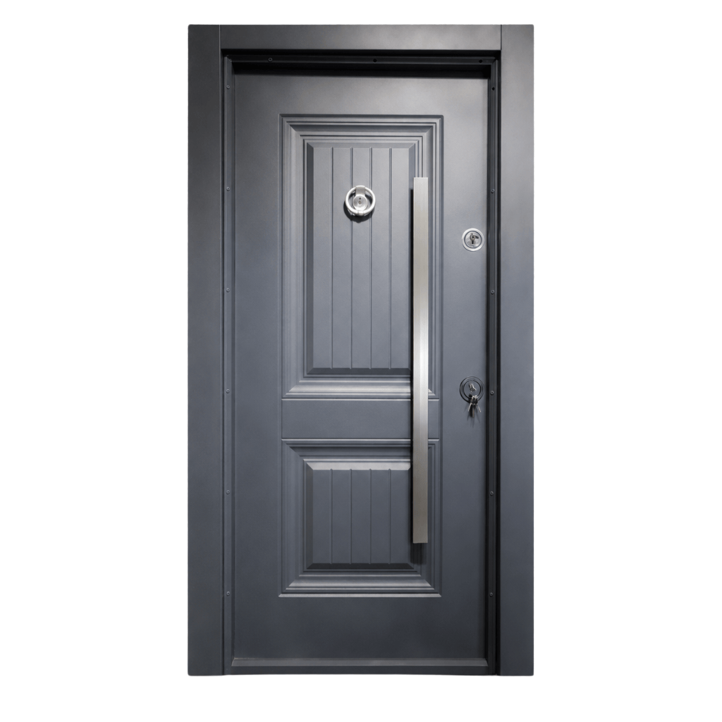 Decordin Security & Entrance Doors Full-Metal All-Weather Security Entrance Door with Mono Lock