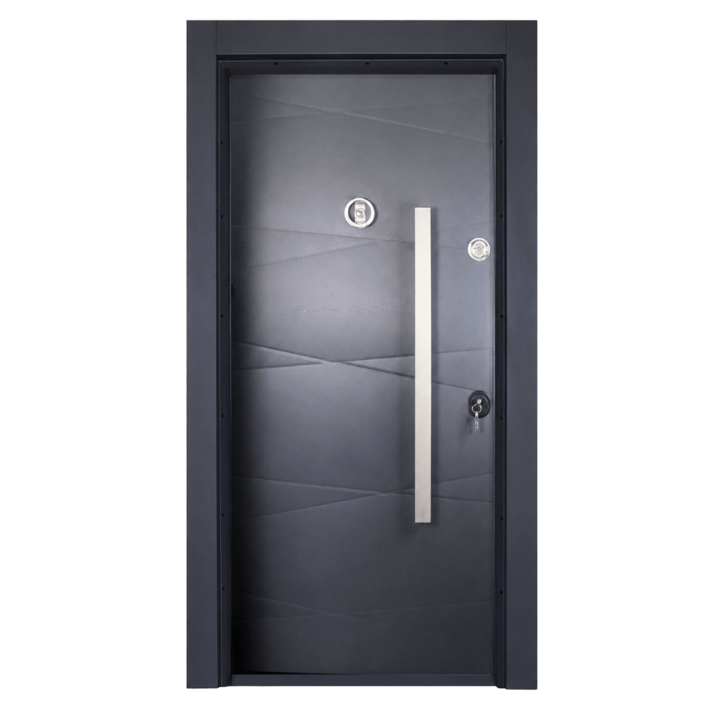 Decordin Security & Entrance Doors Full-Metal All-Weather Security Entrance Door with Mono Lock