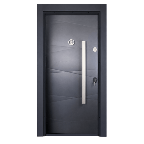 Decordin Security & Entrance Doors Full-Metal All-Weather Security Entrance Door with Mono Lock