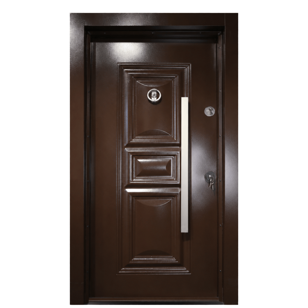 Decordin Security & Entrance Doors Full-Metal All-Weather Security Entrance Door with Mono Lock