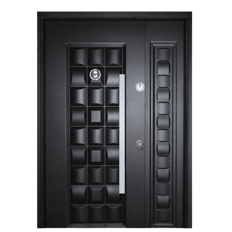 Decordin Security & Entrance Doors Full-Metal All-Weather Security Entrance Door with Mono Lock