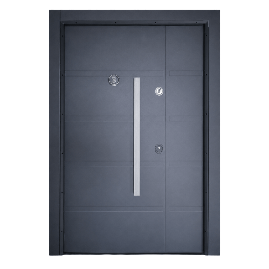 Decordin Security & Entrance Doors Full-Metal All-Weather Security Entrance Door with Mono Lock