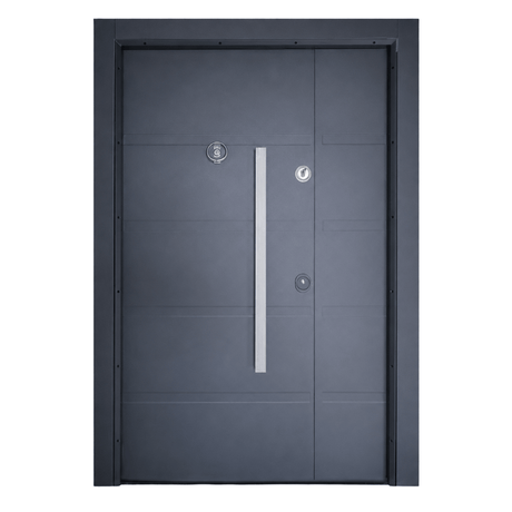 Decordin Security & Entrance Doors Full-Metal All-Weather Security Entrance Door with Mono Lock