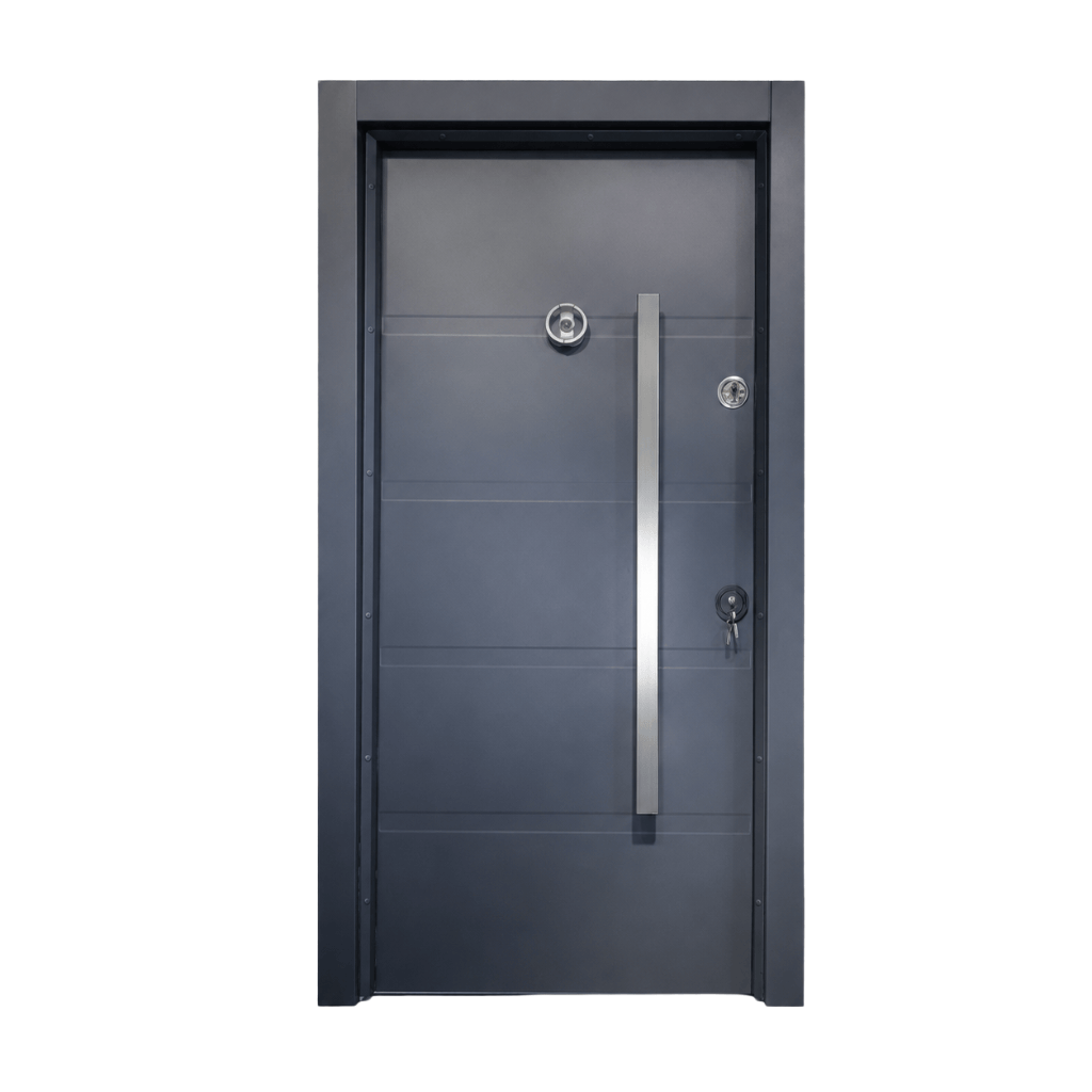 Decordin Security & Entrance Doors Full-Metal All-Weather Security Entrance Door with Mono Lock