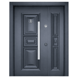 Decordin Security & Entrance Doors Full-Metal All-Weather Security Entrance Door with Mono Lock