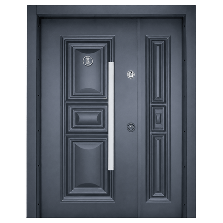 Decordin Security & Entrance Doors Full-Metal All-Weather Security Entrance Door with Mono Lock