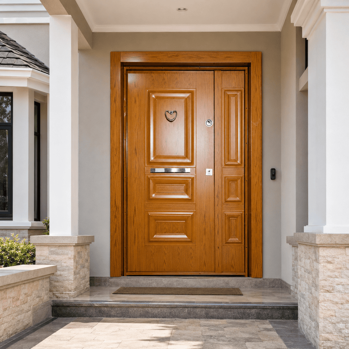 Decordin Security & Entrance Doors Full-Metal All-Weather Security Entrance Door with Mono Lock