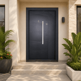 Decordin Security & Entrance Doors Full-Metal All-Weather Security Entrance Door with Mono Lock