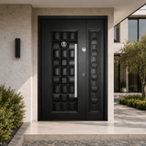 Decordin Security & Entrance Doors Full-Metal All-Weather Security Entrance Door with Mono Lock
