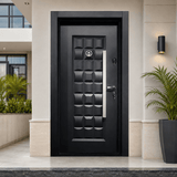 Decordin Security & Entrance Doors Full-Metal All-Weather Security Entrance Door with Mono Lock