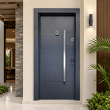 Decordin Security & Entrance Doors Full-Metal All-Weather Security Entrance Door with Mono Lock