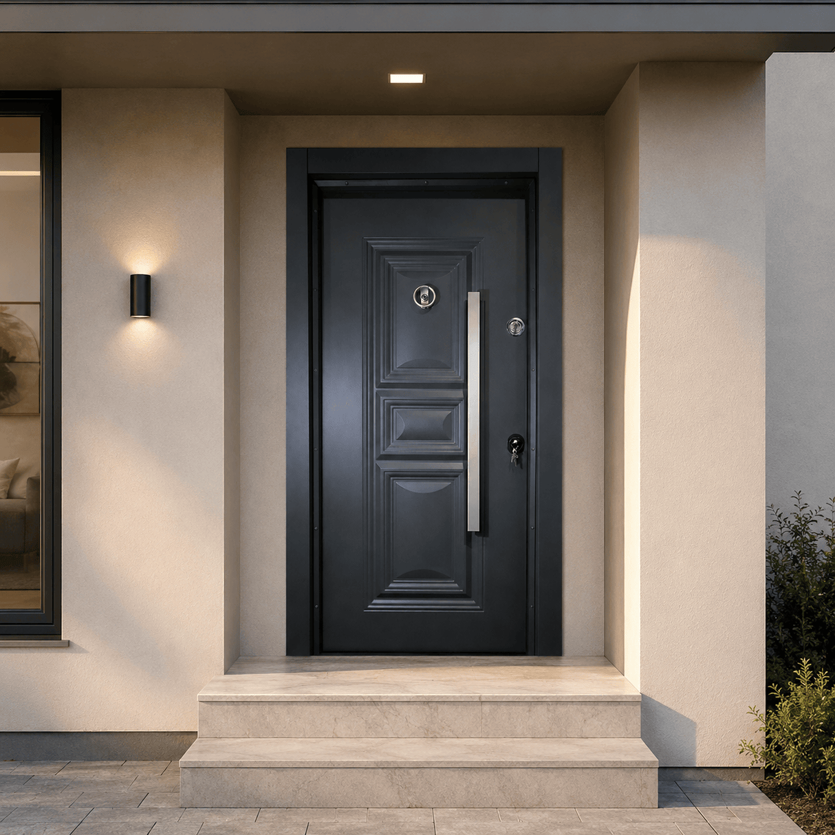 Decordin Security & Entrance Doors Full-Metal All-Weather Security Entrance Door with Mono Lock