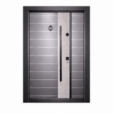 Decordin Security & Entrance Doors Laminox Wood-Finish Security Entrance Door with Mono Lock