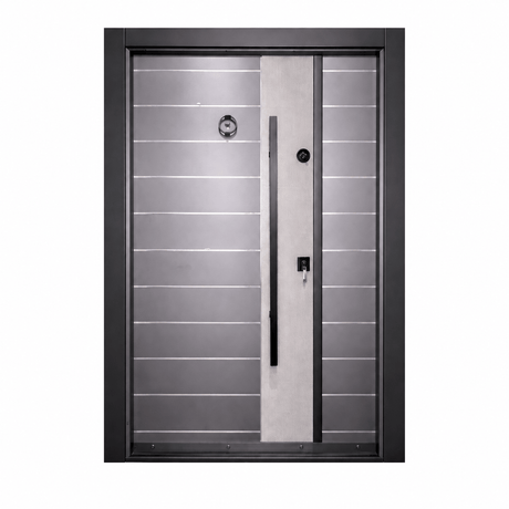 Decordin Security & Entrance Doors Laminox Wood-Finish Security Entrance Door with Mono Lock